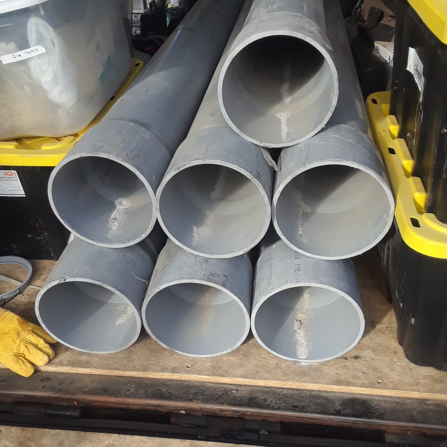 8" PVC Conduit Pipe Sch. 40 Gray