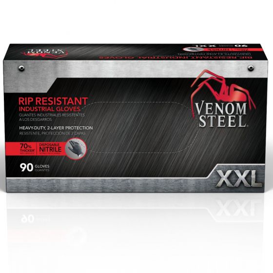 Venom Steel Nitrile Gloves XX Large 90 Ct