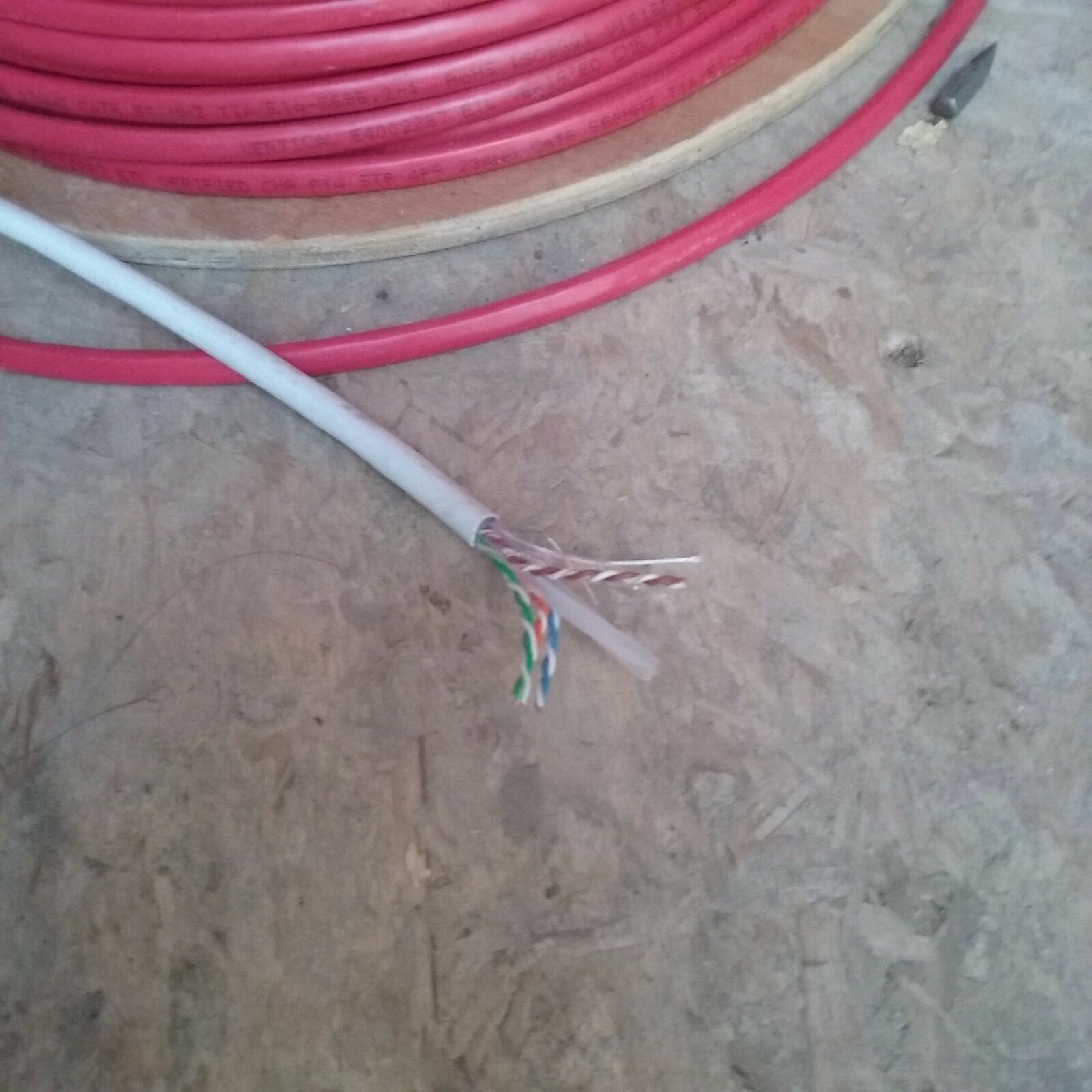 Cat6 shielded cable wire telecom bare copper 50ft